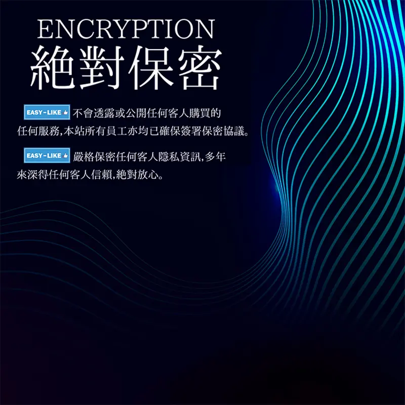 Easy-Like客戶資料絕對保密