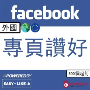 Facebook 外國帳號專頁讚好